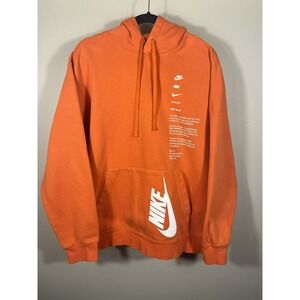 Nike Club Shoebox Hoodie Mens XL Fleece Lined Swoosh Drawstring DQ5152-869 (M)